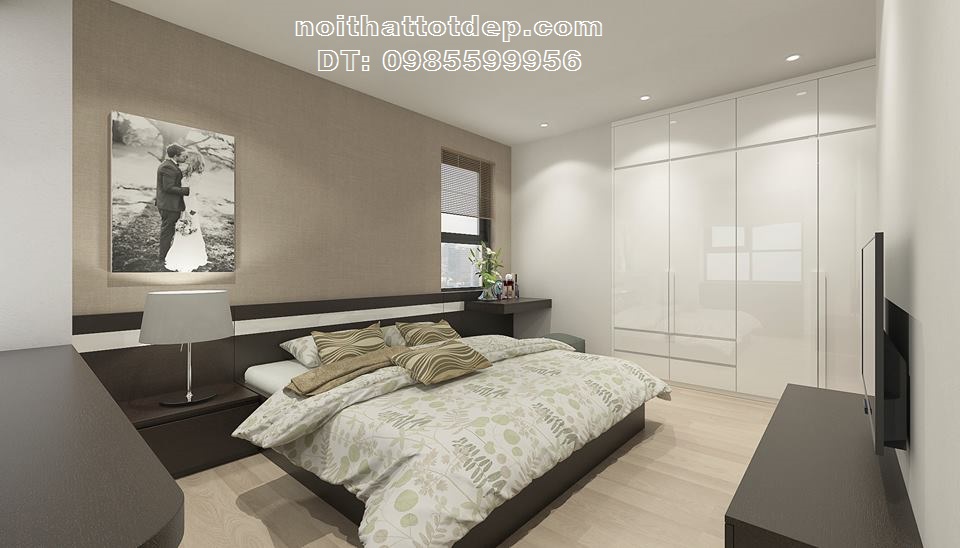 mẫu phòng ngủ chung cư đẹp-thi công nội thất chung cư